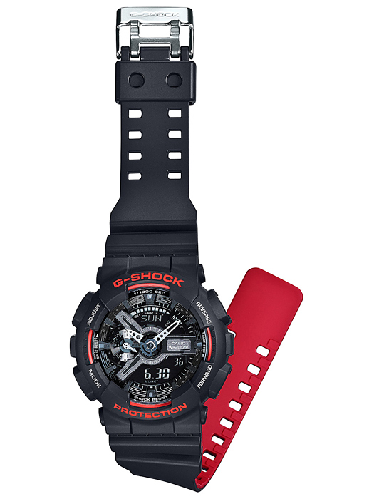 นาฬิกา Casio G-Shock Limited Heritage Black & Red (HR) series รุ่น GA-110HR-1A ของแท้ รับประกัน1ปี