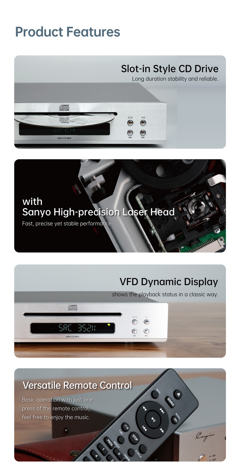 Cayin MINI-CD MK2 เครื่องเล่น CD ระดับ Audiophile