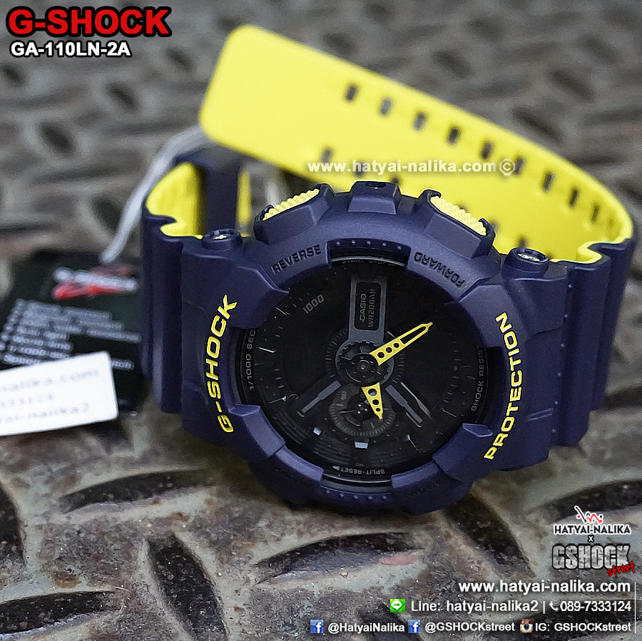 นาฬิกา Casio G-Shock GA-110LN Layered Neon colors series รุ่น GA-110LN-2A ของแท้ รับประกัน1ปี