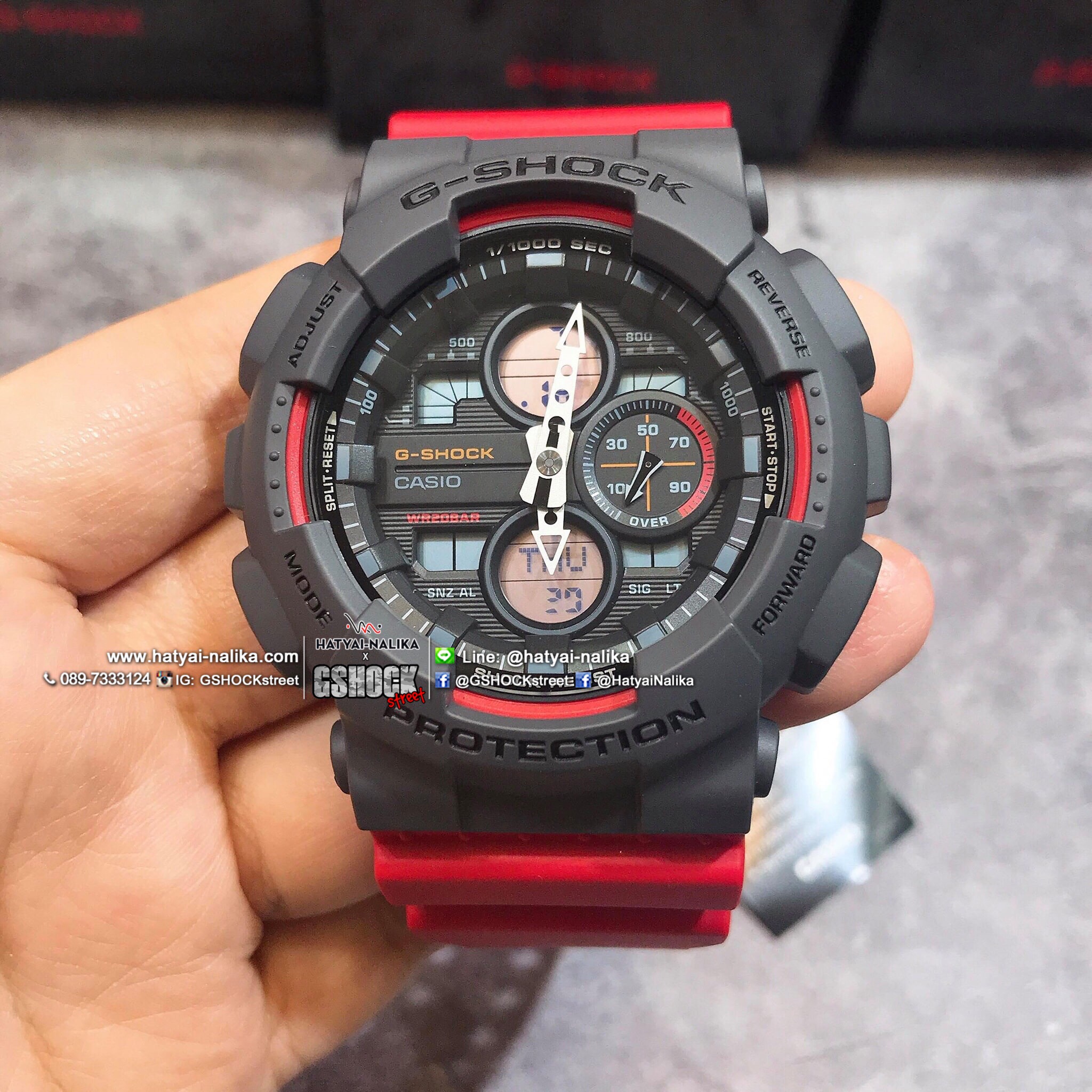 นาฬิกา Casio G-Shock ANALOG-DIGITAL GA-140 series รุ่น GA-140-4A “New NISMO” ของแท้ รับประกัน1ปี