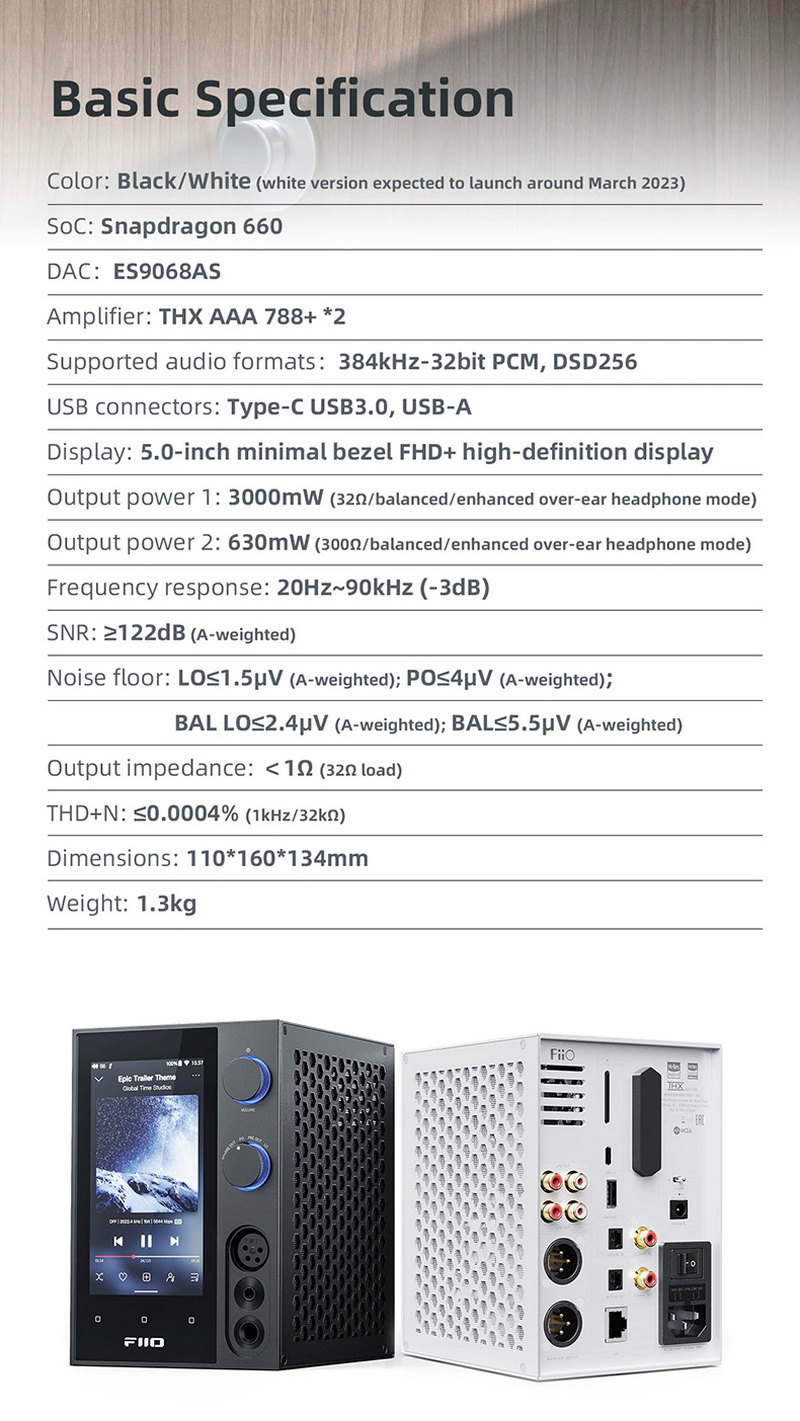 FiiO R7 เครื่องเล่นเพลงสตีมมิ่งตั้งโต๊ะ DAP+DAC+AMP ครบจบในตัว รองรับ MQA, Roon Ready