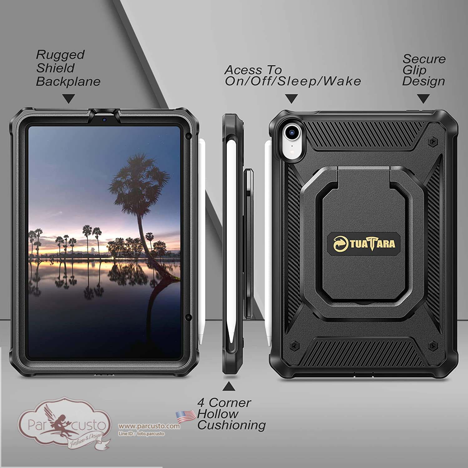 เคสกันกระแทก Apple iPad mini 6 2021 [Tuatara Magic Ring] จาก Fintie [Pre-order USA]