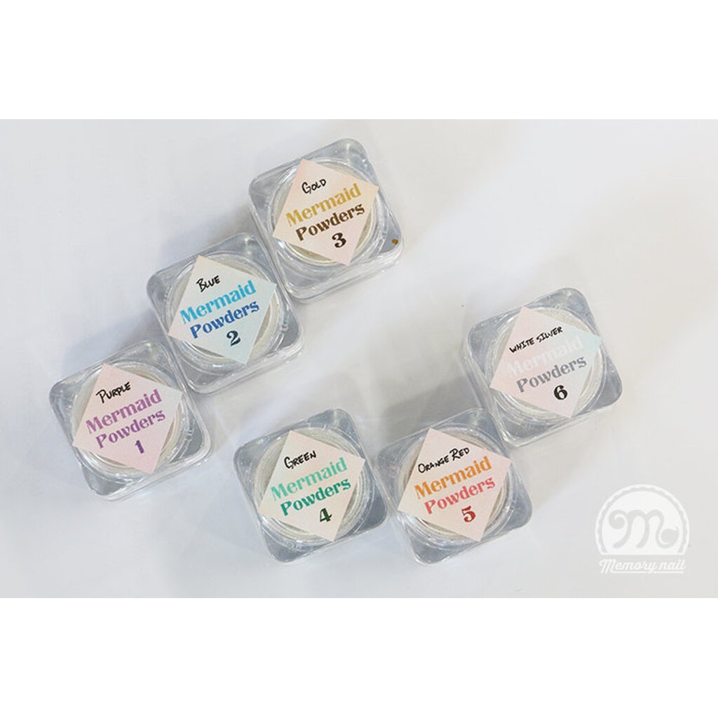 ผงเกร็ดนางเงือก Mermaid Powder ชุดรวม 6 สี
