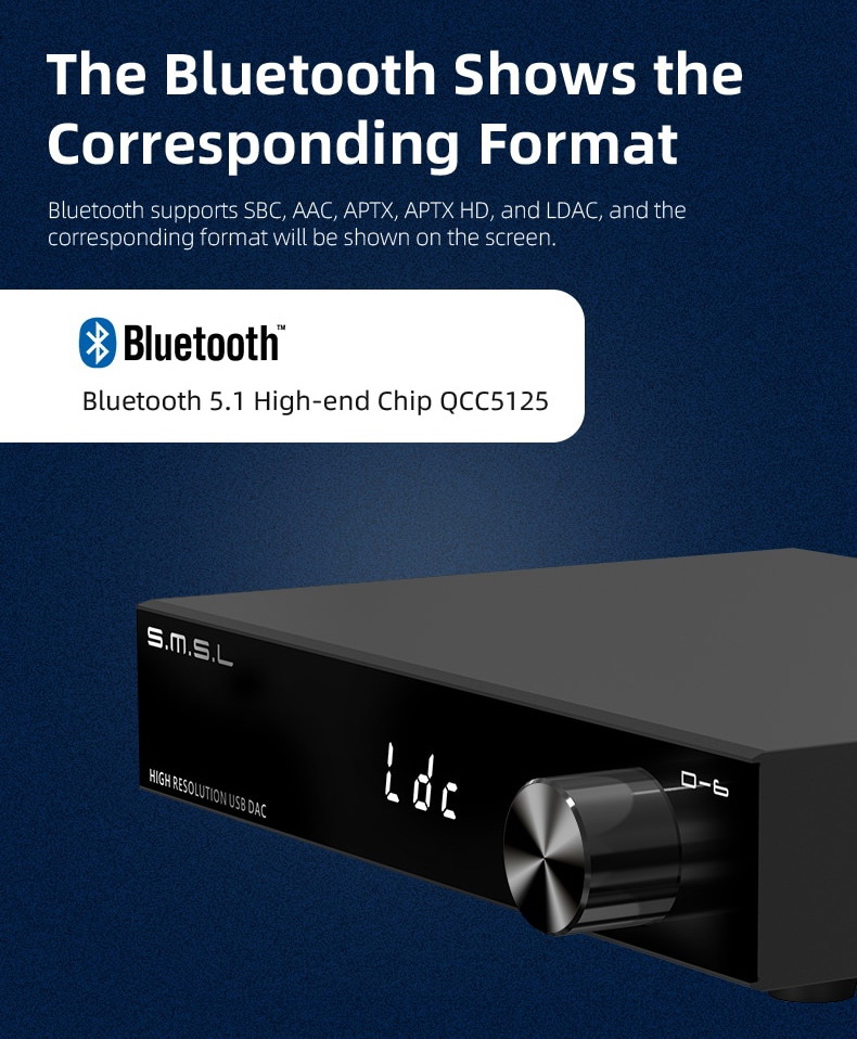 SMSL D-6 DAC ตั้งโต๊ะชิป Dual Ak4493s รองรับ Hi-Res ประกันศูนย์ไทย