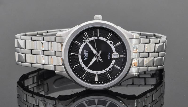 นาฬิกา คาสิโอ Casio BESIDE 3-HAND ANALOG รุ่น BEM-119D-1A ของแท้ รับประกัน 1 ปี