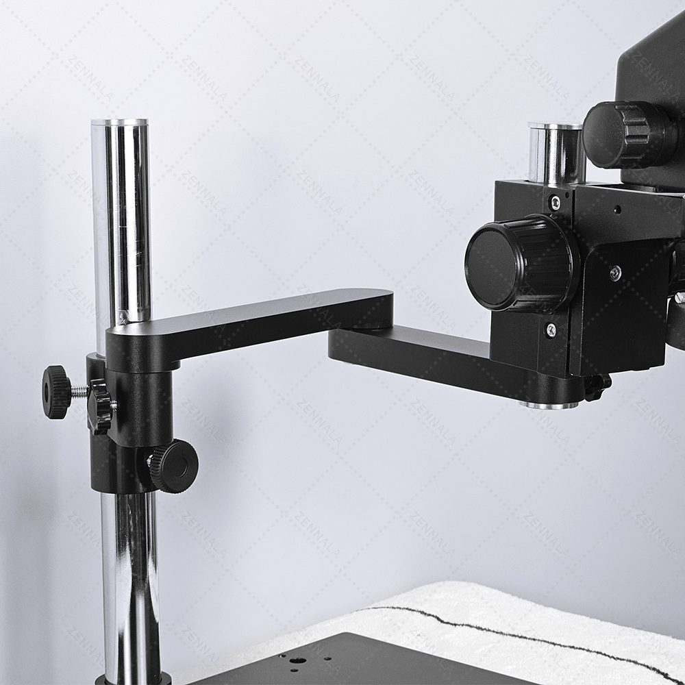 กล้องจุลทรรศน์ แบบมีแขน 360 องศา SANQTID trinocular stereo 7-45x กล้อง 2K รุ่น ZRA-45-2K