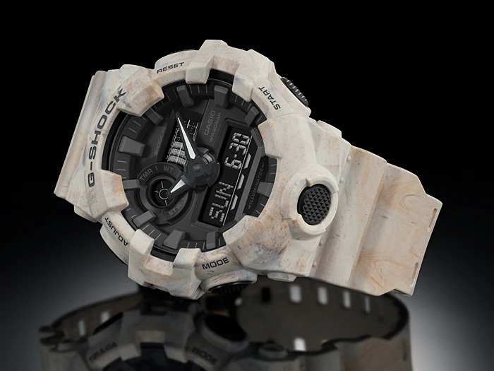 นาฬิกา Casio G-SHOCK Special Color UTILITY WAVY MARBLE series รุ่น GA-700WM-5A ของแท้ รับประกัน1ปี