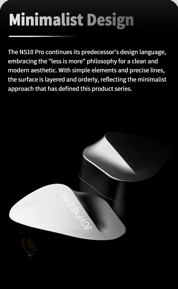 BGVP NS10Pro หูฟัง IEMs 10 ไดรเวอร์ 8BA+2DD สายชุบเงิน เปลี่ยนท่อนำเสียงได้ รองรับ Hi-Res ประกันศูนย์ไทย