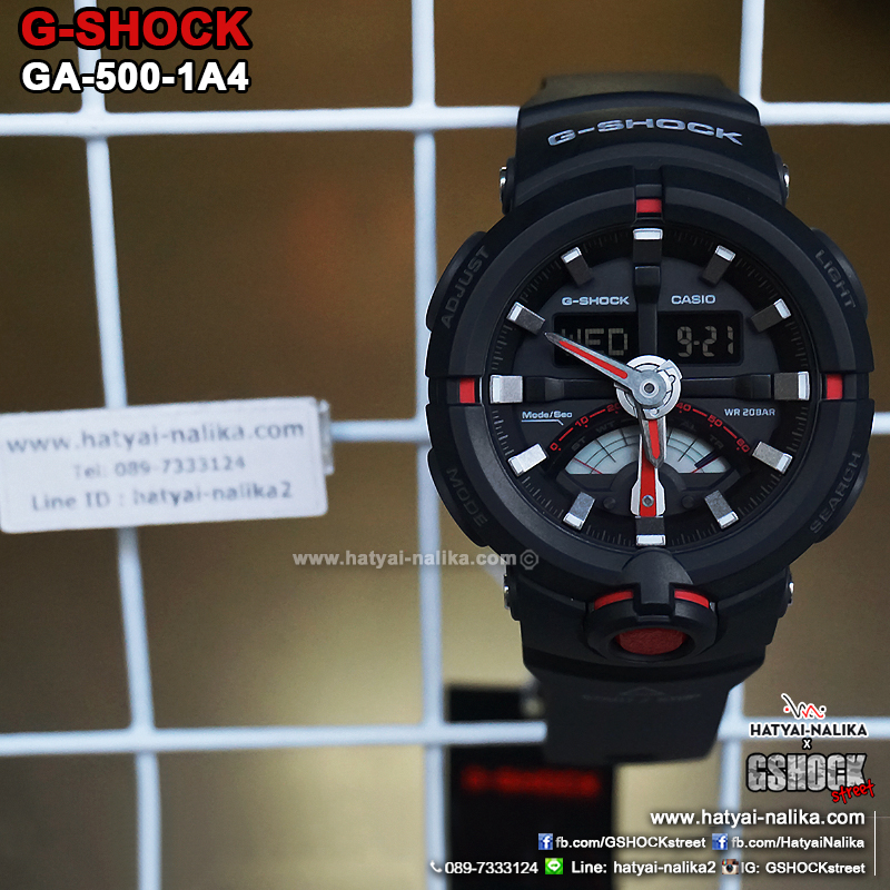 นาฬิกา Casio G-Shock Standard ANALOG-DIGITAL รุ่น GA-500-1A4 ของแท้ รับประกัน1ปี