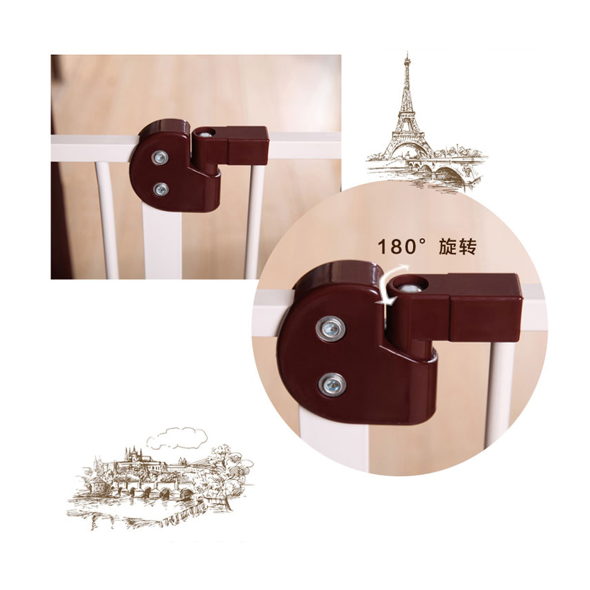 รั้วกั้นประตู-บันได รั้วกั้นเด็ก คอกกั้นสุนัขตรงประตู-บันได กว้าง 75 - 85 cm.