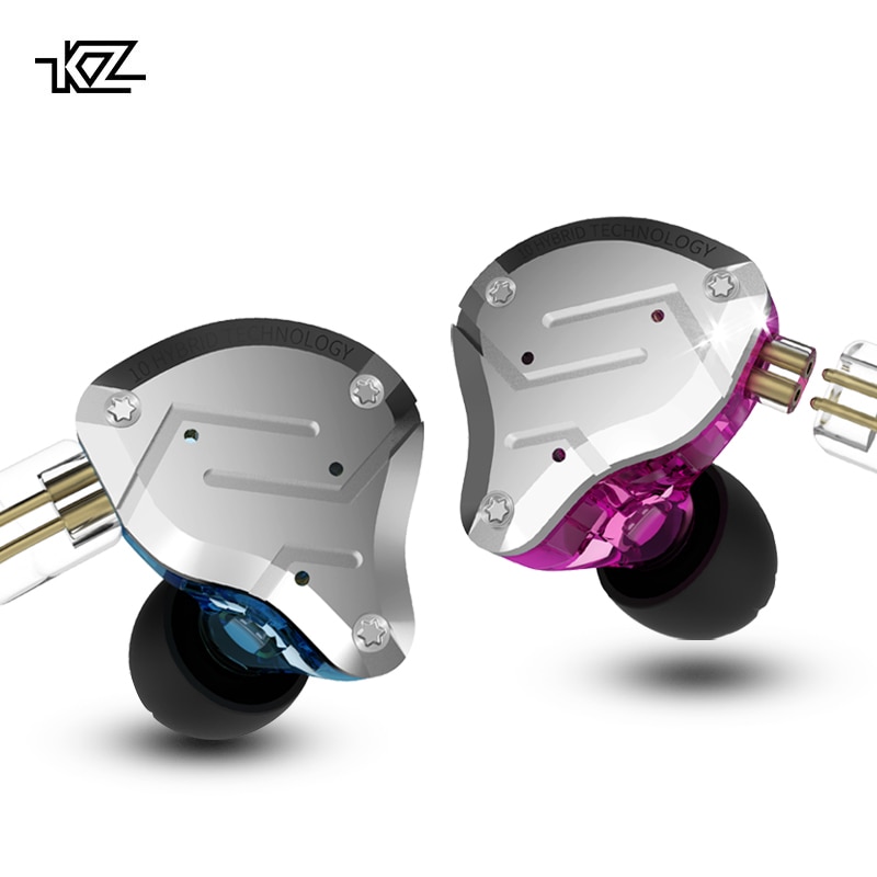 ขาย KZ ZS10 Pro หูฟัง Hybrid 5 ไดร์เวอร์ (4BA+1DD) รุ่นเพิ่มเบส ถอดสายได้
