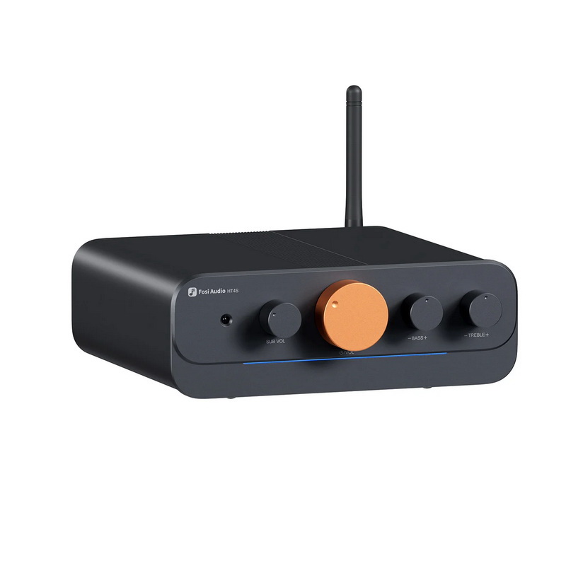 Fosi HT4S Bluetooth Amplifier ตั้งโต๊ะ ชิป TPA3116 x2 รองรับการตั้งค่าช่องสัญญาณเสียง 4.1 หรือ 5.0 ประกันศูนย์ไทย