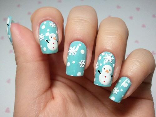 ลายเพ้นท์เล็บ วันคริสต์มาส christmas nails art