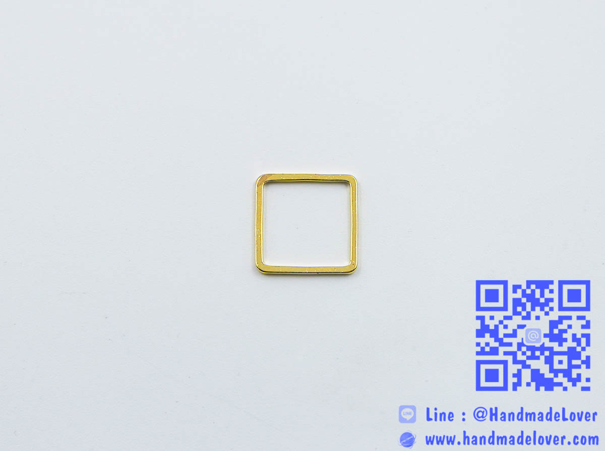 จี้โลหะ สไตล์มินิมอล ( minimal style ) รูปสี่เหลี่ยม สีทอง