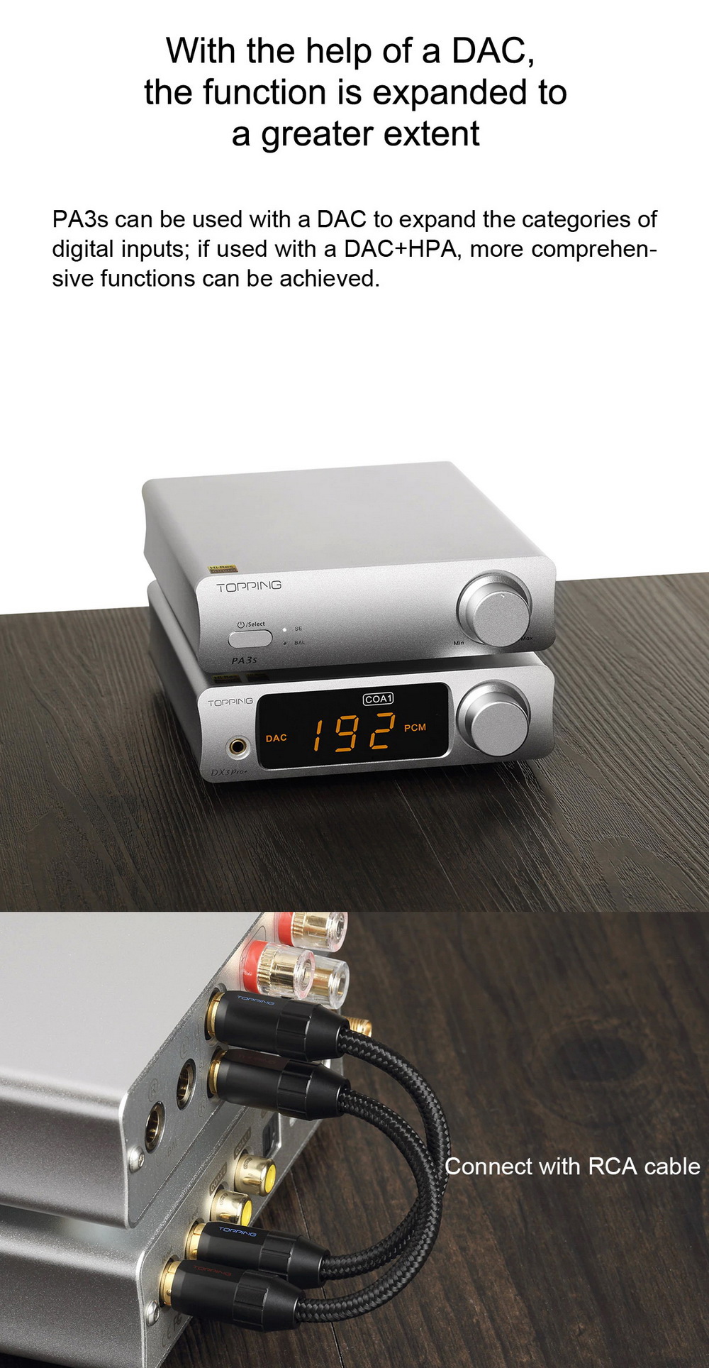 ขาย Topping PA3S Amplifier แอมป์ตั้งโต๊ะ Merus Class D ประกันศูนย์ไทย