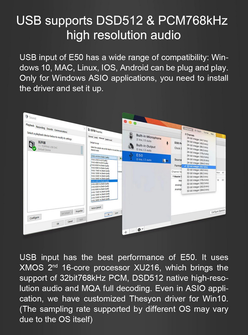 ขาย Topping E50 DAC ตั้งโต๊ะรองรับ MQA, Hi-Res ประกันศูนย์ไทย