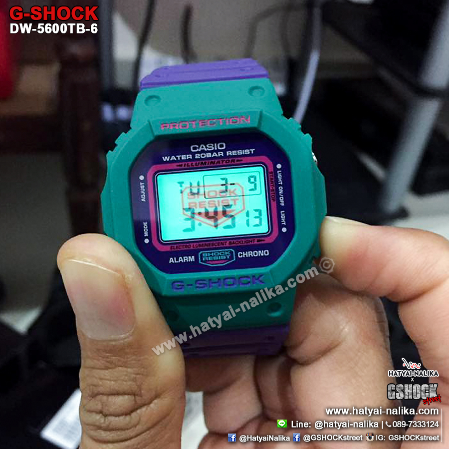 นาฬิกา Casio G-Shock Limited DW-5600TB ThrowBack 1983 series รุ่น DW-5600TB-6 ของแท้ รับประกัน1ปี (หายาก)