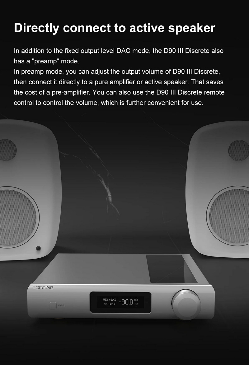 Topping D90IIIDiscrete Fully Balanced DAC รองรับ BT5.1, LDAC, โหมดPreamp, Dual Hi-Res ประกันศูนย์ไทย