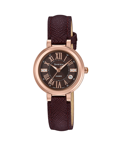 นาฬิกา คาสิโอ Casio SHEEN BROWN COLOR SERIES รุ่น SHE-4029PGL-5A ของแท้ รับประกัน1ปี