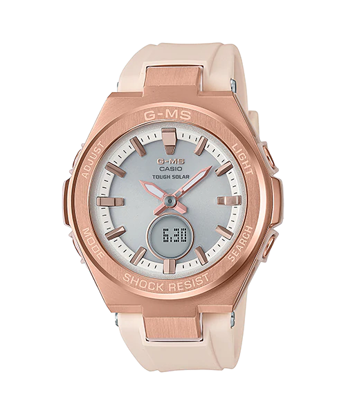นาฬิกา Casio Baby-G G-MS "G-Steel Lady" MSG-S200 series รุ่น MSG-S200G-4A (สีเบจ) ของแท้ รับประกัน1ปี