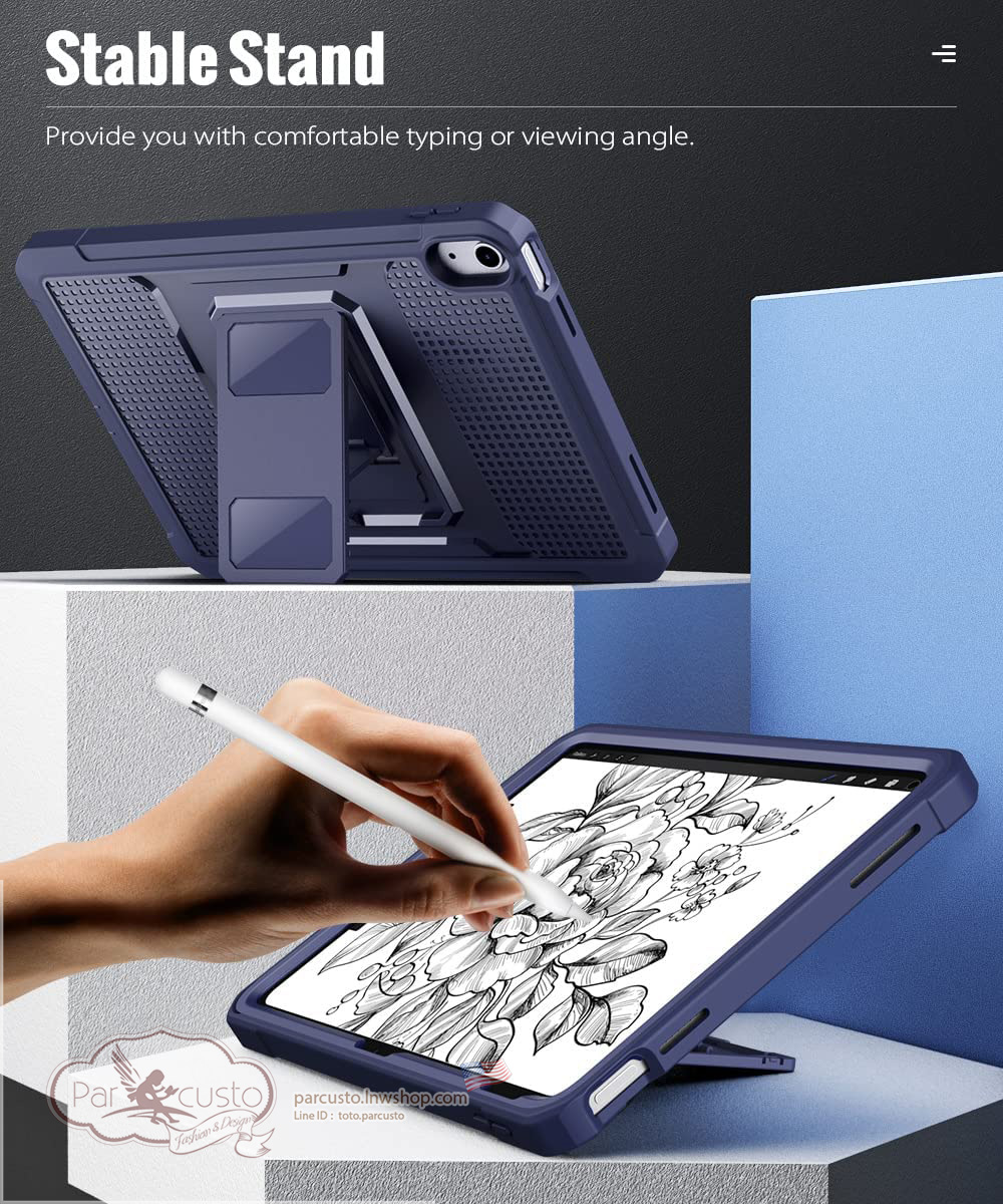 เคสกันกระแทก Apple New iPad 10.9 Gen 10 (2022) [Rugged Hybrid] จาก MoKo [Pre-order USA]