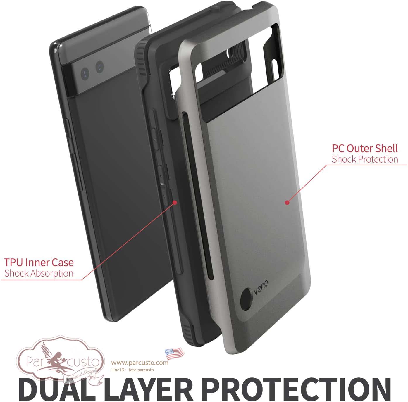 เคสกันกระแทก Google Pixel 6a 5G [Outcross Slim Profile] จาก Vena (Pre-order USA)