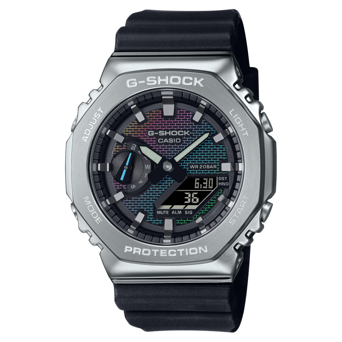นาฬิกา Casio G-SHOCK Special Color Rainbow Brick series รุ่น GM-2100RW-1A ของแท้ รับประกัน1ปี