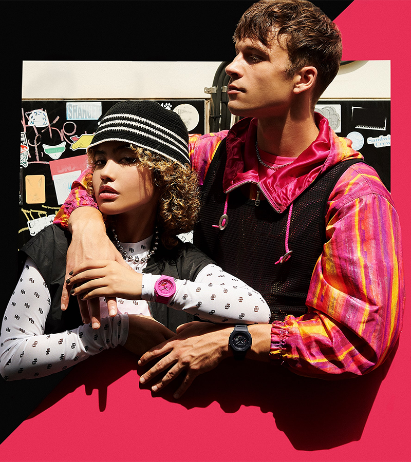 นาฬิกา Casio G-Shock Women ไซส์มินิ GMA-S2100P Pink series รุ่น GMA-S2100P-1A ของแท้ รับประกัน1ปี