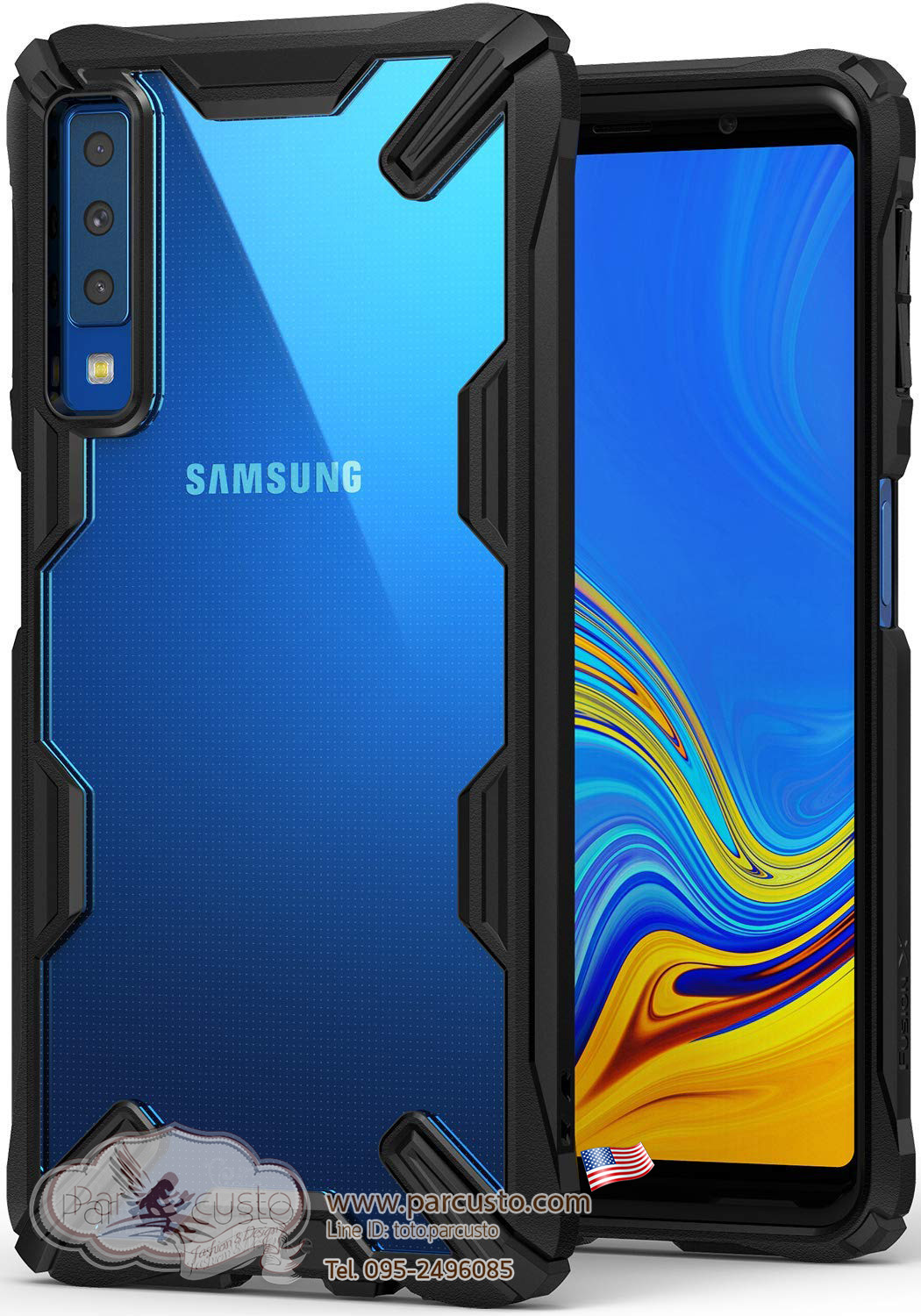 เคสกันกระแทก Samsung Galaxy A7 2018 [ Fusion-X] จาก Ringke [หมด]