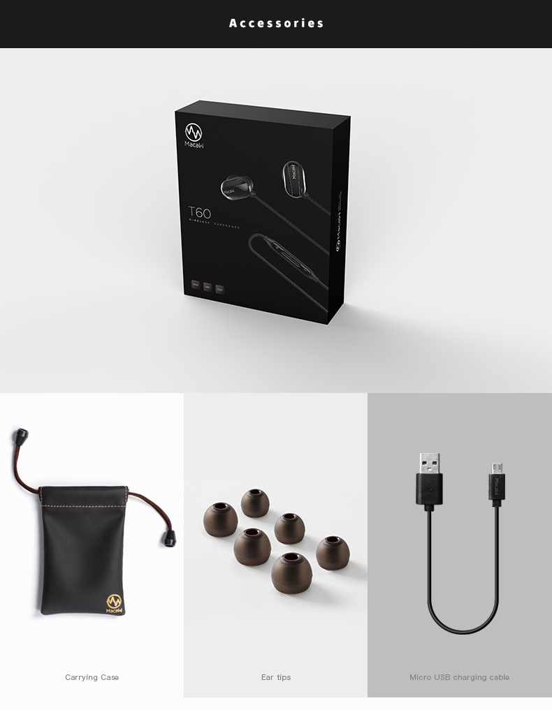 ขาย Macaw T60 หูฟัง Sport HiFi มี Bluetooth กันน้ำกันเหงื่อระดับ ipx5 เหมาะสำหรับใส่ออกกำลังกาย