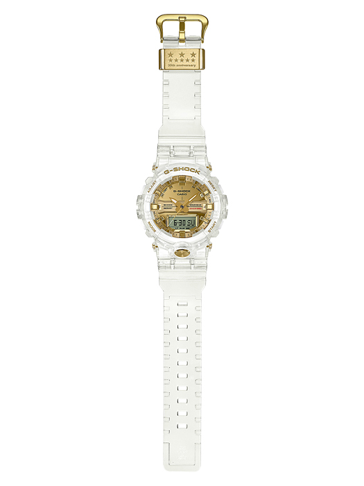 นาฬิกา Casio G-Shock 35th Anniversary Limited GLACIER GOLD 5rd series รุ่น GA-835E-7A, GA-835E-7 ของแท้ รับประกัน1ปี