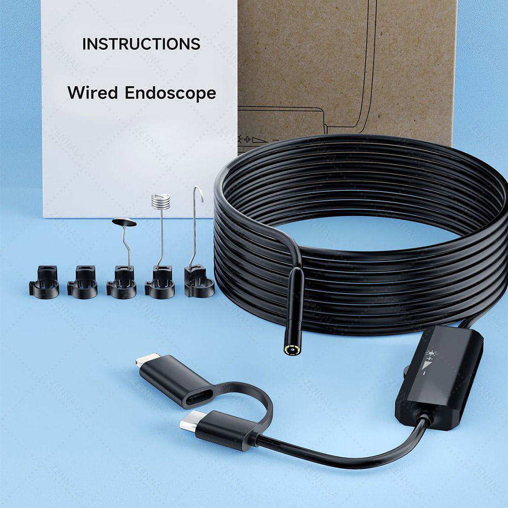 กล้องงู Full HD 2IN1 TypeC-Lightning 5.5 มิลลิเมตร