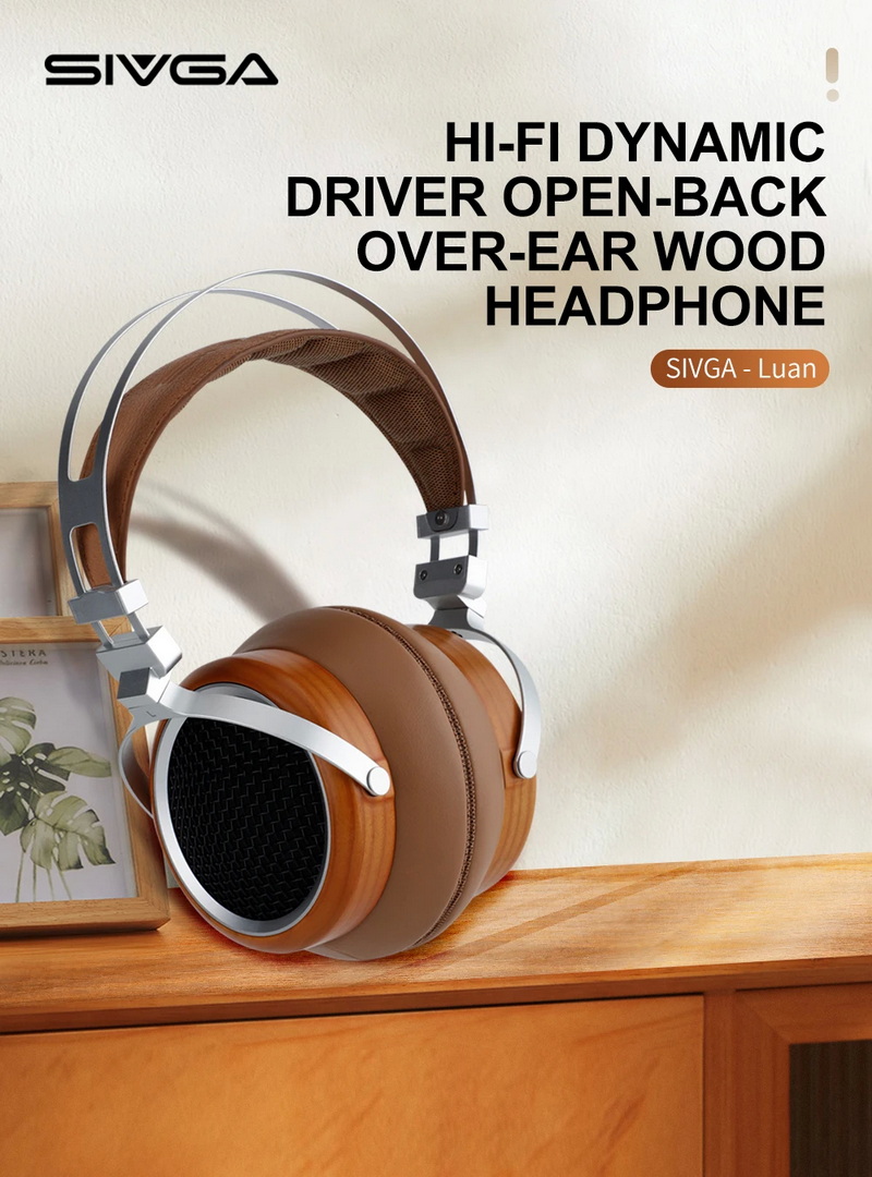 Sivga Luan หูฟัง Headphone ไดรเวอร์ไดนามิก ไดอะแฟรมชุบนิกเกิล ไม้แบบเปิดด้านหลัง ประกันศูนย์ไทย