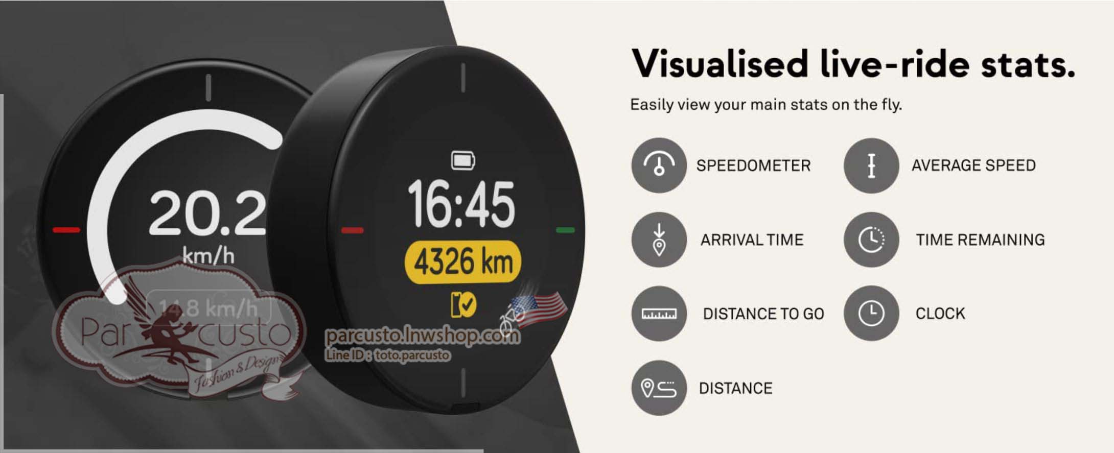 Beeline Velo 2 ระบบนำทางจักรยานอัจฉริยะ มี GPS ในตัว [Pre-order USA]
