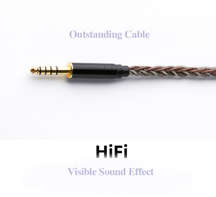 ขาย BGVP Silver foil สายหูฟัง OCC + silver foil สายถัก 8 แกน ระดับ 6N