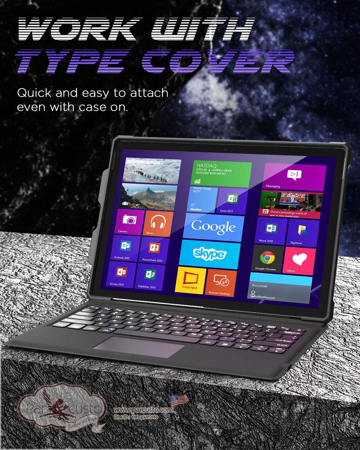 เคสกันกระแทก Microsoft Surface Pro 7 Plus/7/6/5/4 [Heavy Duty] จาก MoKo [หมด]