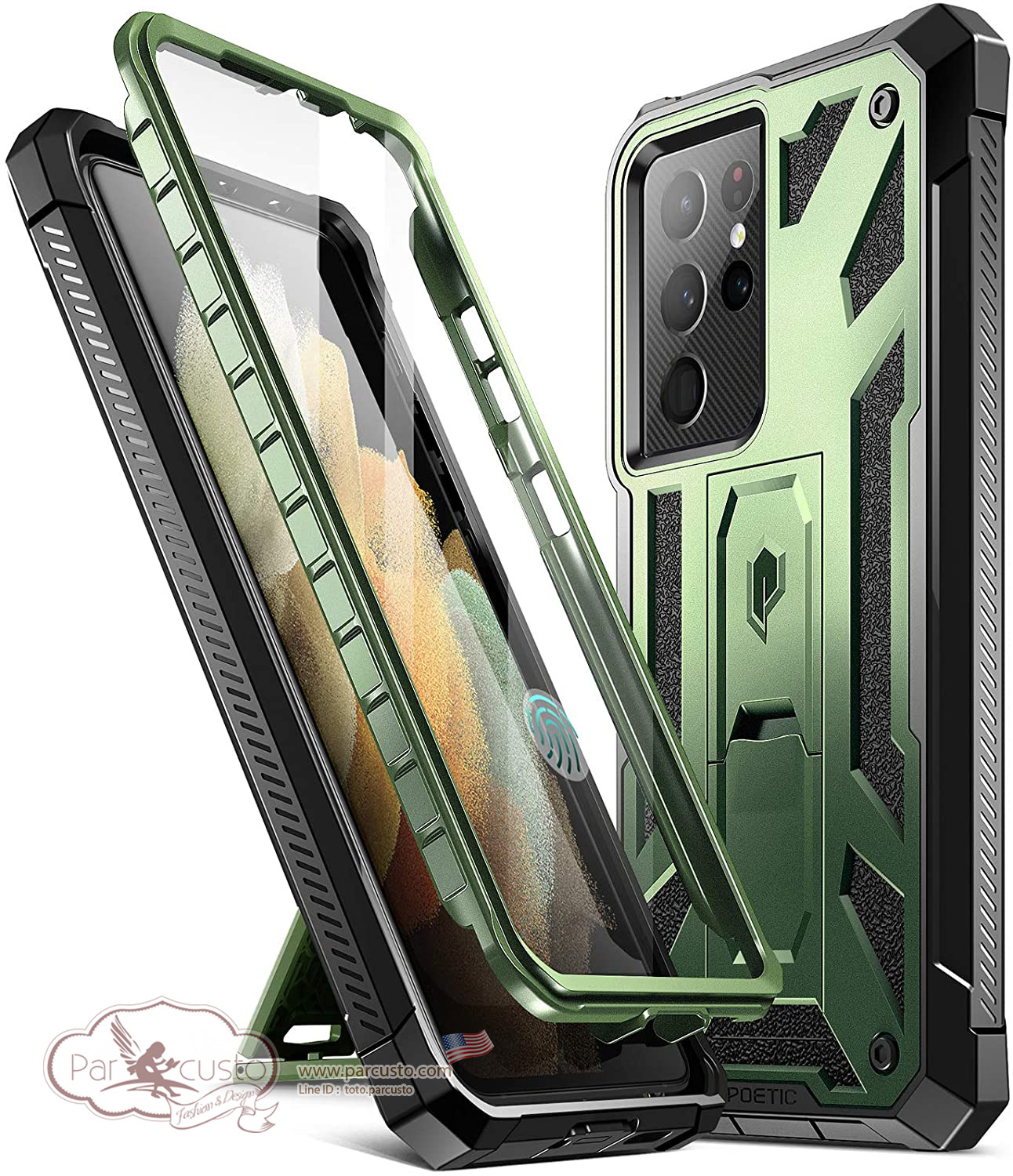 เคสกันกระแทก Samsung Galaxy S21 Ultra 5G [Spartan Series] จาก Poetic [Pre-order USA]