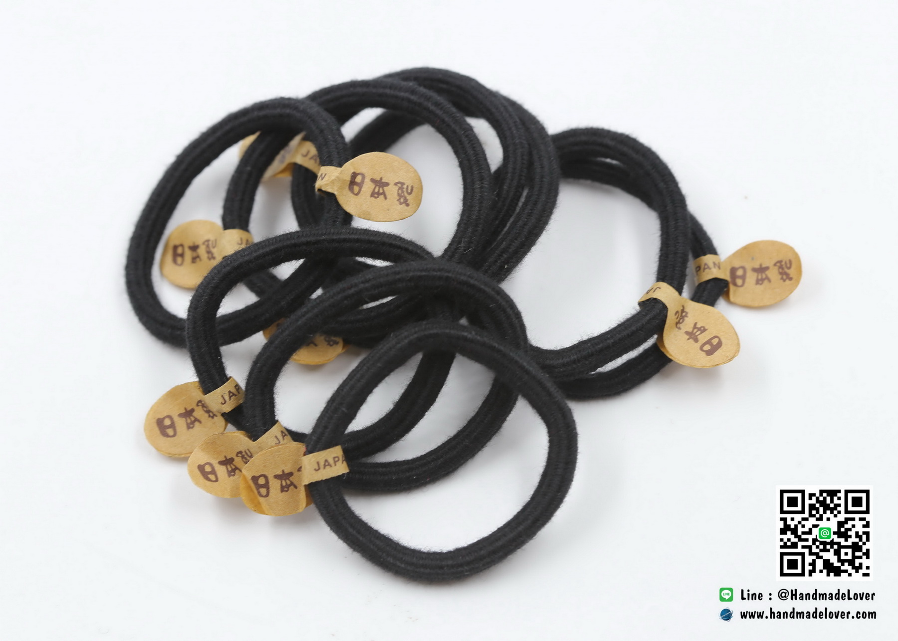 ยางรัดผม สีดำเส้นใหญ่