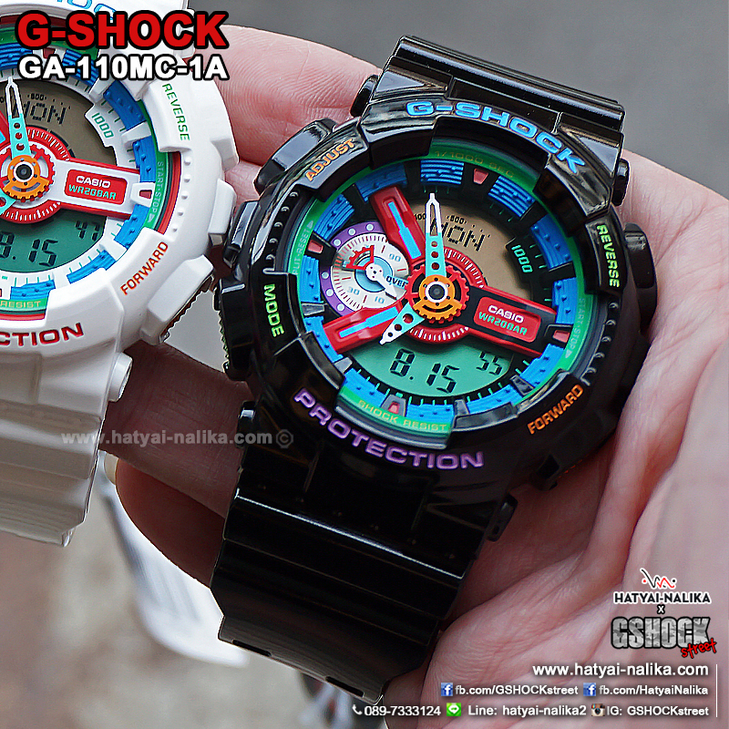 นาฬิกา Casio G-Shock Limited Multi-Color series Crazy Color 2016 รุ่น GA-110MC-1A ของแท้ รับประกัน1ปี