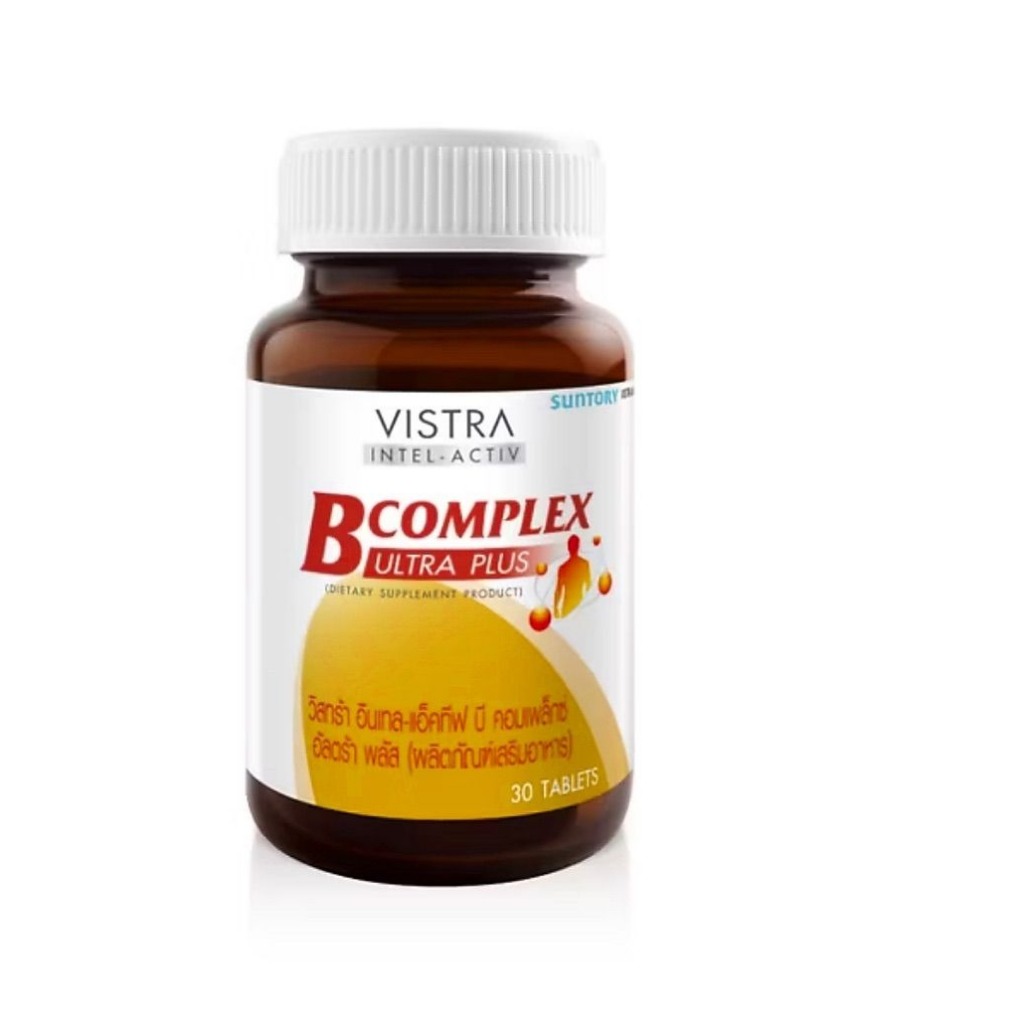 VISTRA INTEL-ACTIV B Complex Ultra Plus (30 TABS) - วิสทร้า อินเทล-แอ็คทีฟ บี คอมเพล็กซ์ อัลตร้า พลัส (30 เม็ด)