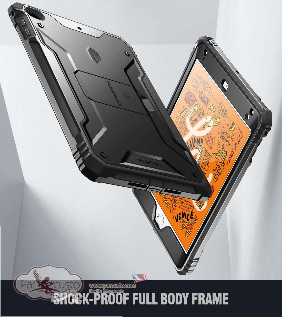 เคสกันกระแทก Apple iPad mini 5 2019 [Revolution] จาก Poetic [Pre-order USA]