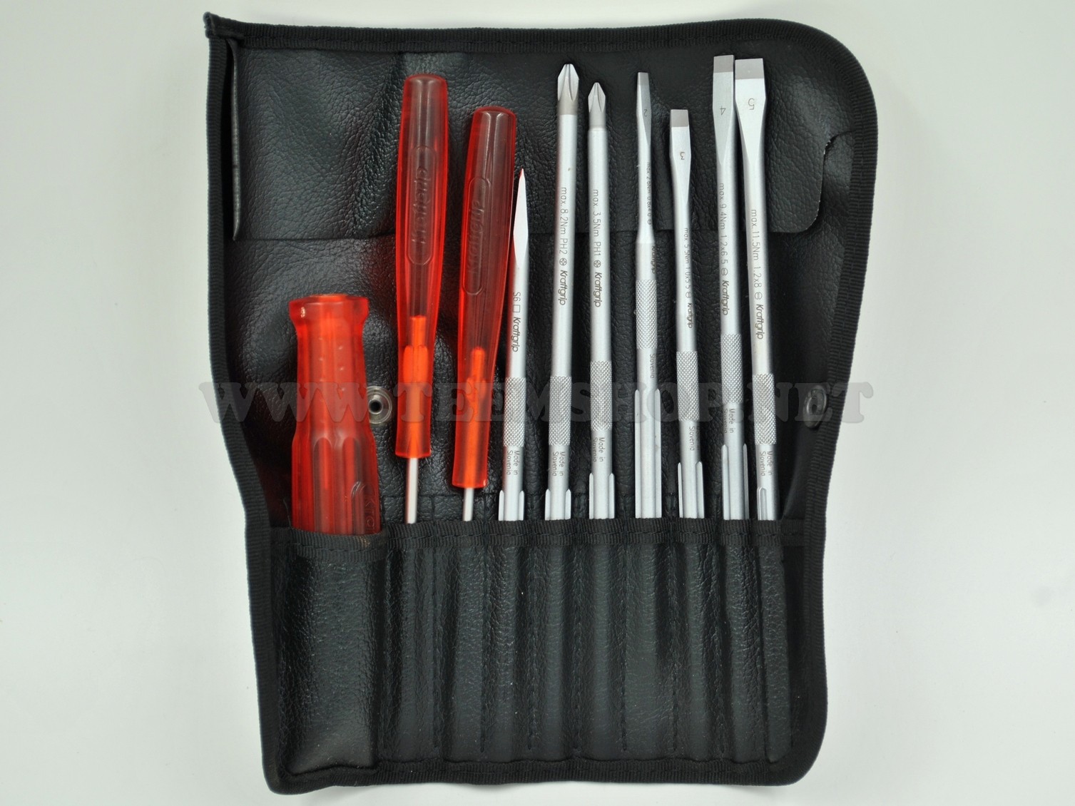 KRAFT GRIP ไขควงด้ามสลับ 10 ตัวชุด NO.KG-10P (ไขควงPB)