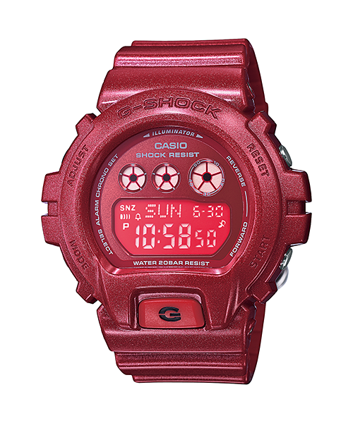 นาฬิกา คาสิโอ Casio G-Shock S-Series รุ่น GMD-S6900SM-4 สีแดงทับทิม (Ruby)