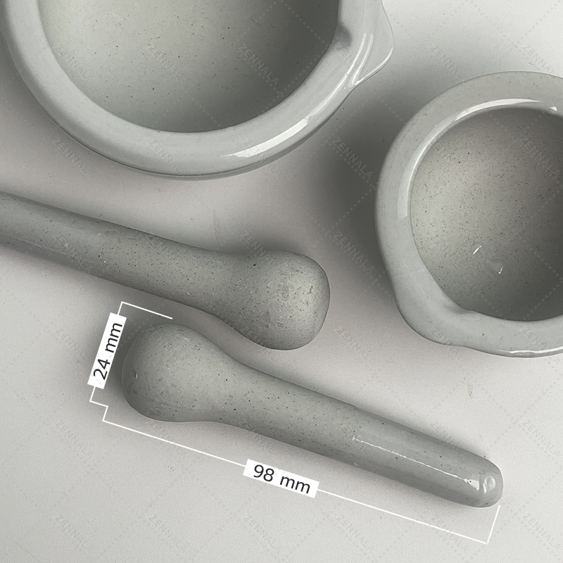 โกร่งบดยา พร้อมสากบดยา เซรามิก ( Mortar With Pestle )