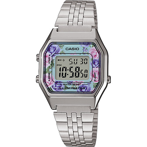 นาฬิกา Casio STANDARD DIGITAL LA680 Floral Dial series รุ่น LA680WA-2C ของแท้ รับประกัน1ปี