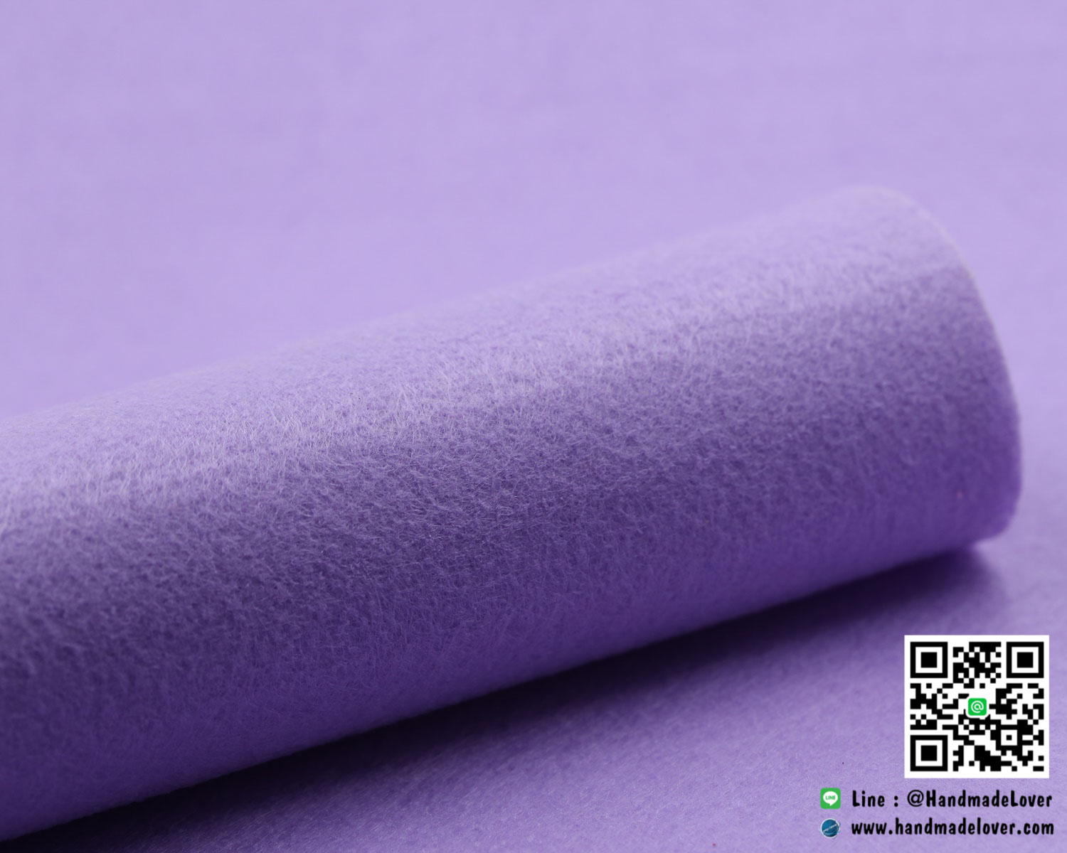 ผ้าสักหลาด สีพื้น สีม่วงอ่อน