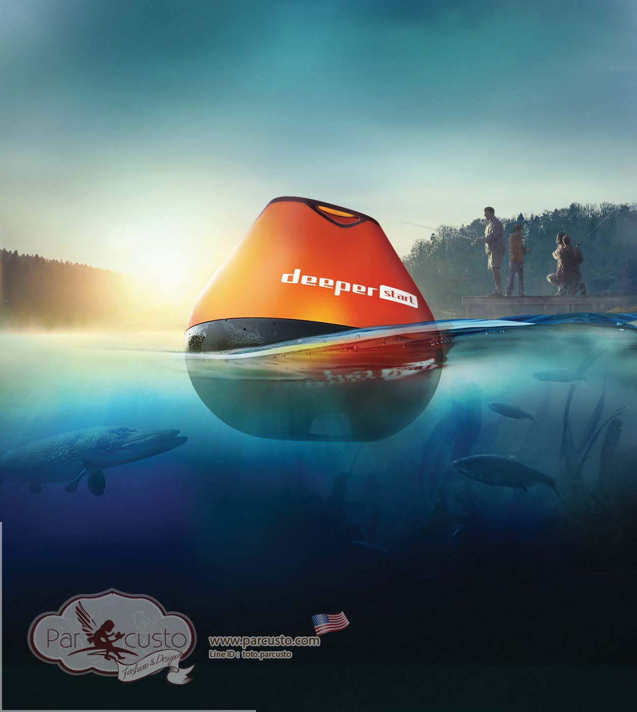 โซน่าจิ๋วอัจฉริยะช่วยหาปลา Deeper START Smart Fish Finder รุ่นประหยัด [Pre-order USA]