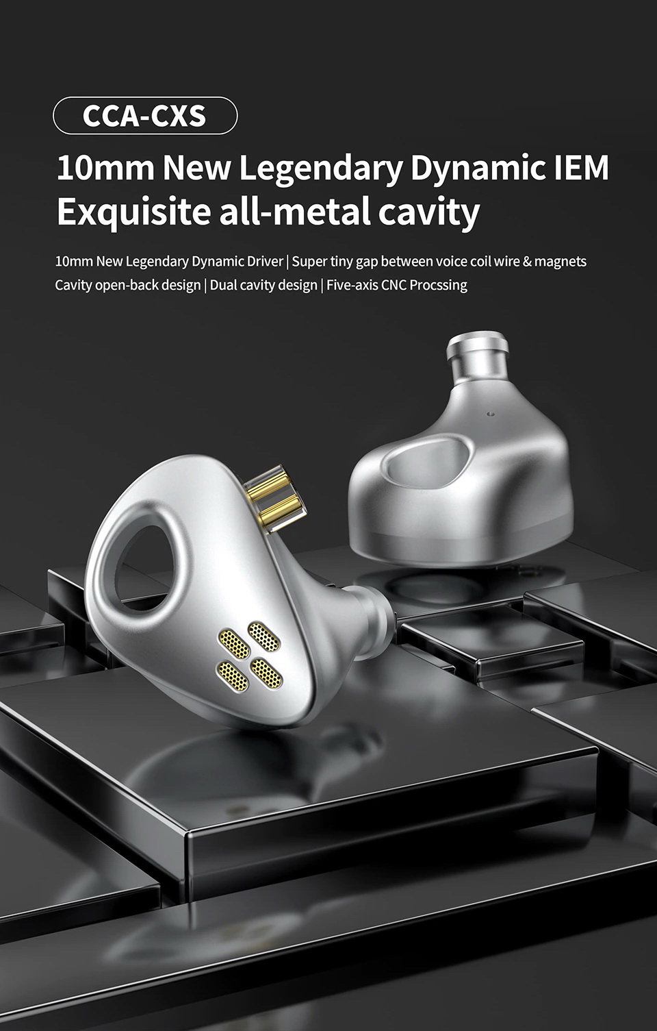 CCA CXS หูฟัง IEM ไดรเวอร์ New Legendary Dynamic ประกันศูนย์ไทย