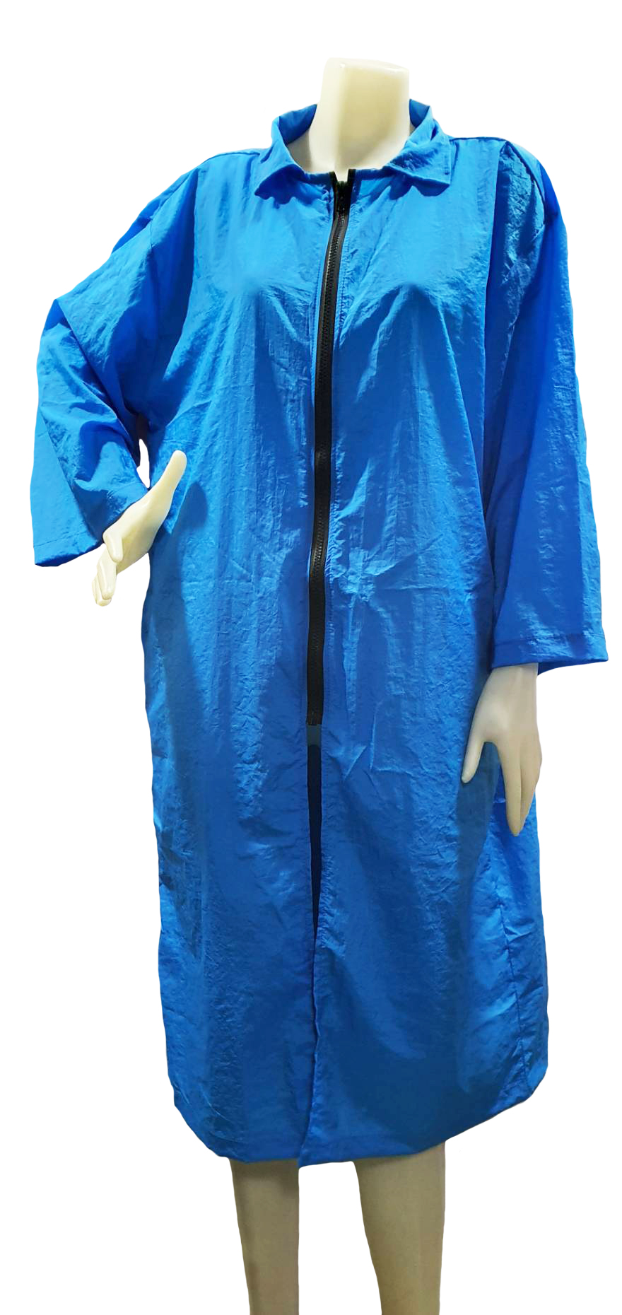 Dogtalog Groomer Apparel เสื้อคลุมผ้าร่ม เสื้อคลุมตัดขน เสื้อคลุมช่าง เสื้อคลุมกันเปื้อน ชุดกันเปื้อน สีฟ้า