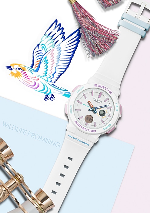 นาฬิกา Casio Baby-G Limited Love the sea and The Earth 2019 WILDLIFE PROMISING รุ่น BA-255WLP-7A ของแท้ รับประกัน1ปี